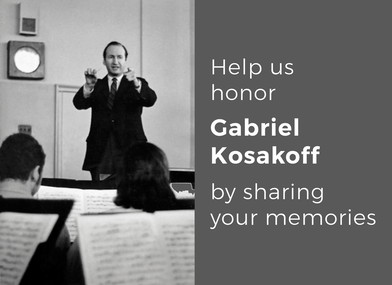 honoring Gabriel Kosakoff