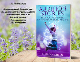 Audition Stories with flowers on table