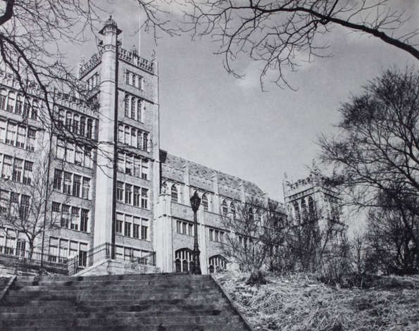 stairs to castle 1957